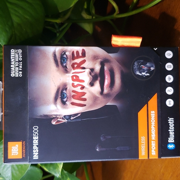 COPY - JBL INSPIRE500 BLUETOOTH SPORT HEADPHONES WIRELESS SWEAT PROOF - Picture 1 of 9